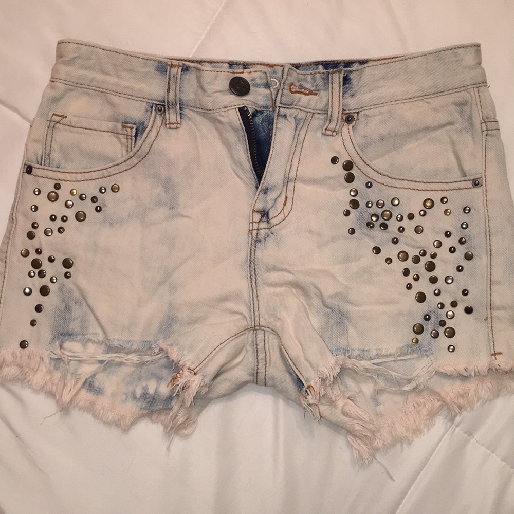 BDG mid rise jean shorts
